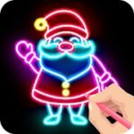download draw glow christmas mod apk