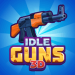 Idle Guns 3D MOD APK- Clicker Game (UNLIMITED CRYSTAL/GOLD)